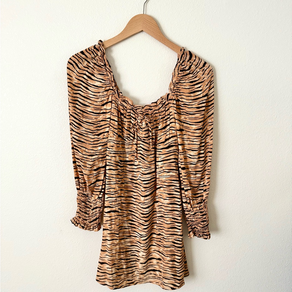 Faithfull The Brand Tiger Print Mini Dress